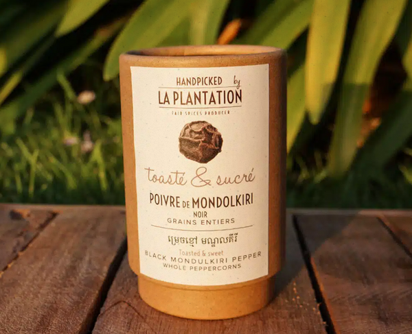 Mondulkiri Black Whole Peppercorns - 50g Tube